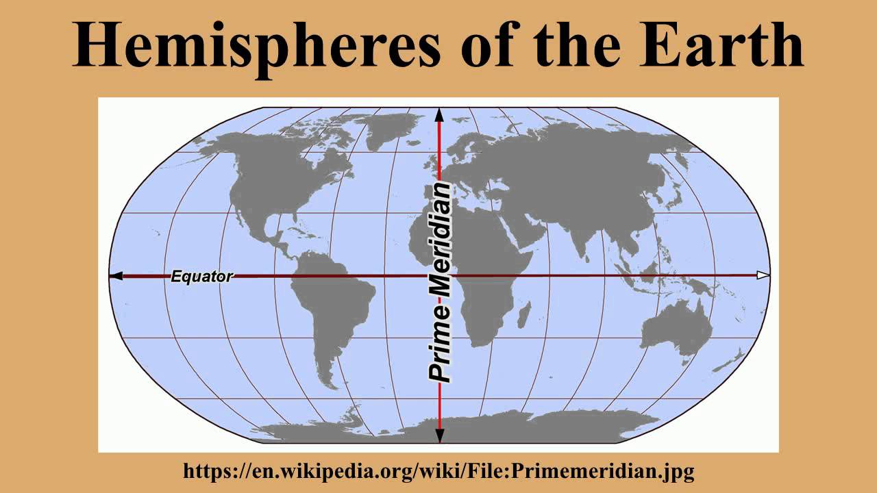 Hemisphere of the earth wikipedia